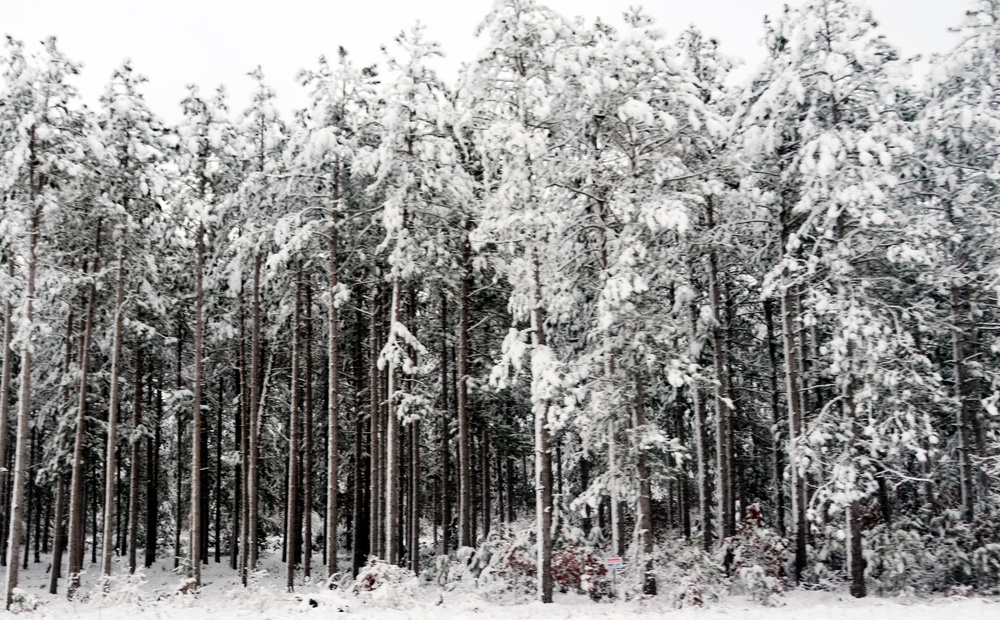 December 2022 snow scenes at Fort McCoy