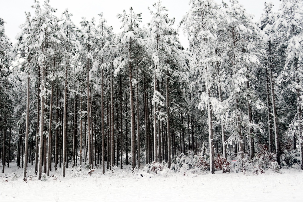 December 2022 snow scenes at Fort McCoy