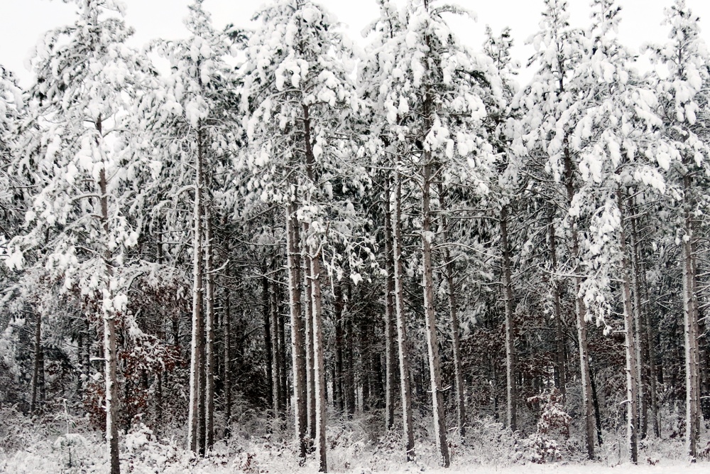 December 2022 snow scenes at Fort McCoy