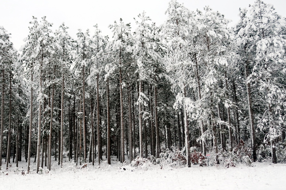 December 2022 snow scenes at Fort McCoy