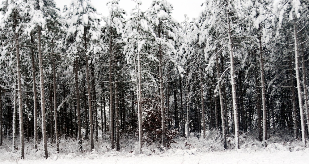 December 2022 snow scenes at Fort McCoy