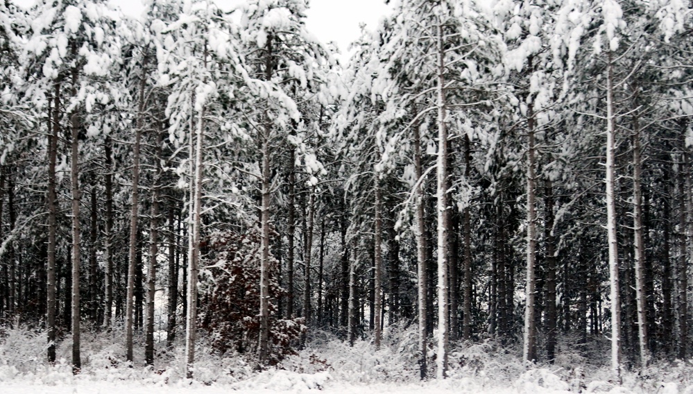 December 2022 snow scenes at Fort McCoy