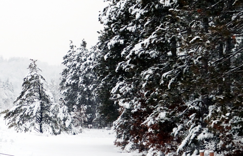 December 2022 snow scenes at Fort McCoy