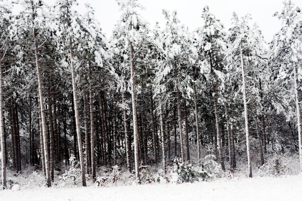 December 2022 snow scenes at Fort McCoy