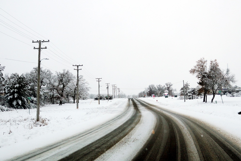 December 2022 snow scenes at Fort McCoy