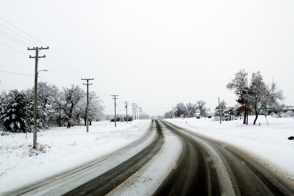 December 2022 snow scenes at Fort McCoy