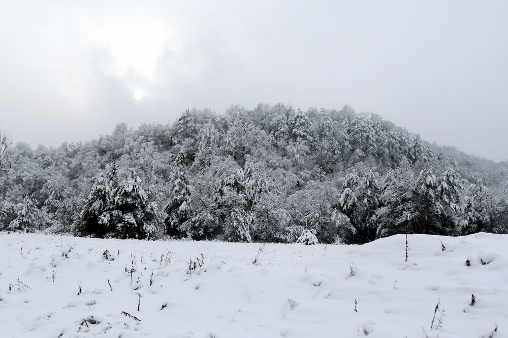 December 2022 snow scenes at Fort McCoy