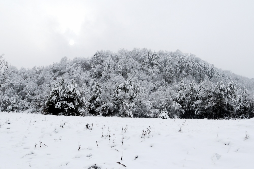 December 2022 snow scenes at Fort McCoy