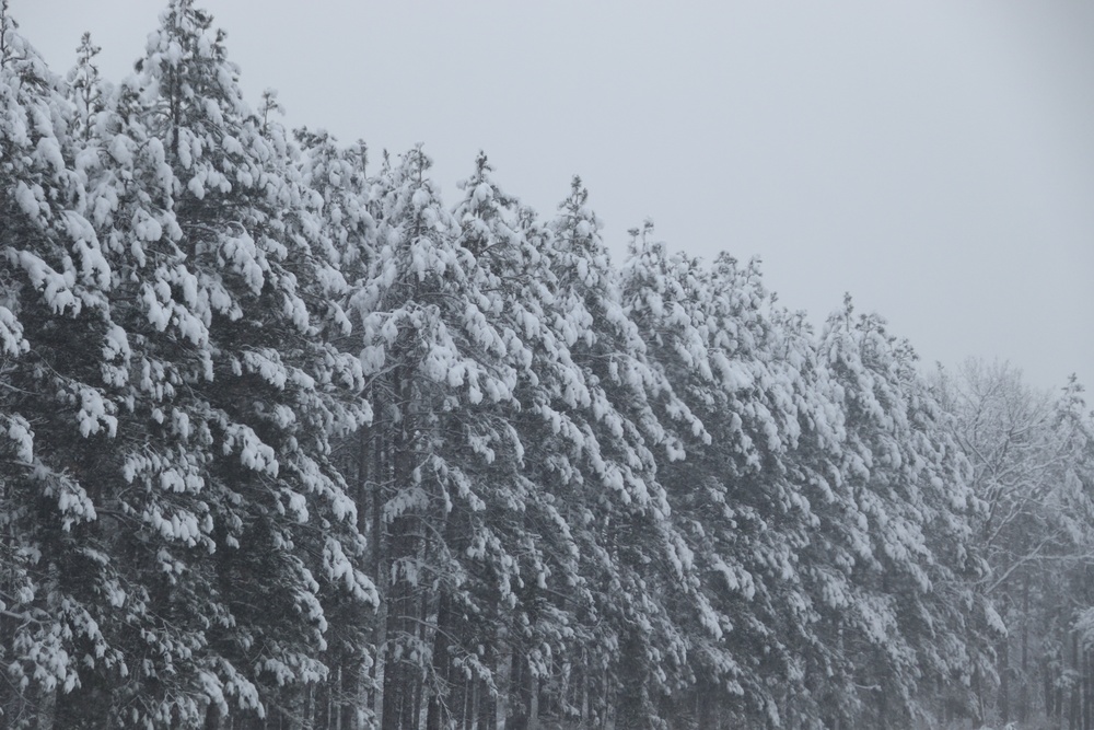 December 2022 snow scenes at Fort McCoy