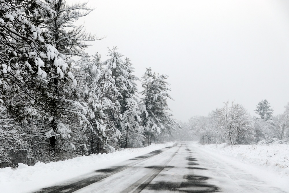 December 2022 snow scenes at Fort McCoy