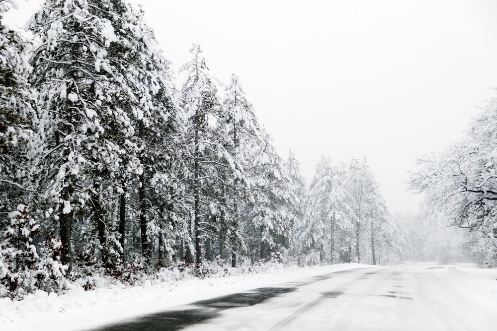 December 2022 snow scenes at Fort McCoy