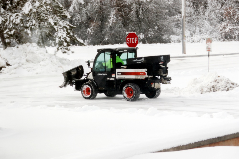 Snow-removal operations at Fort McCoy