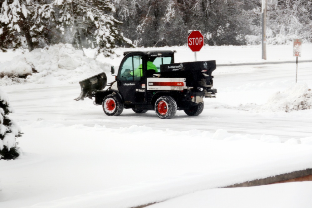 Snow-removal operations at Fort McCoy