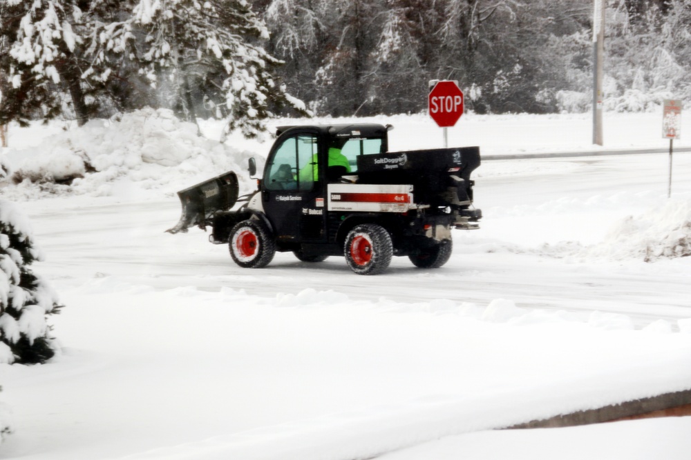 Snow-removal operations at Fort McCoy