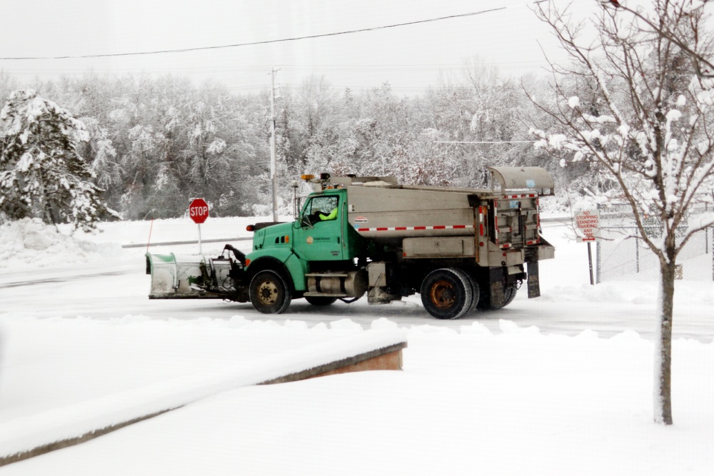 Snow-removal operations at Fort McCoy