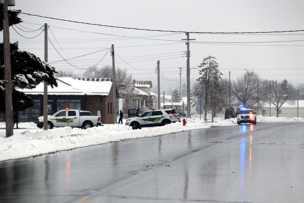 Fort McCoy Police practice response to alarm