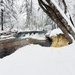 December 2022 Snow Scenes at Trout Falls at Fort McCoy's Pine View Recreation Area