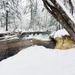 December 2022 Snow Scenes at Trout Falls at Fort McCoy's Pine View Recreation Area