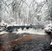 December 2022 Snow Scenes at Trout Falls at Fort McCoy's Pine View Recreation Area