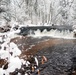 December 2022 Snow Scenes at Trout Falls at Fort McCoy's Pine View Recreation Area