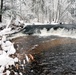 December 2022 Snow Scenes at Trout Falls at Fort McCoy's Pine View Recreation Area