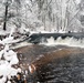 December 2022 Snow Scenes at Trout Falls at Fort McCoy's Pine View Recreation Area