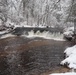 December 2022 Snow Scenes at Trout Falls at Fort McCoy's Pine View Recreation Area