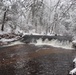 December 2022 Snow Scenes at Trout Falls at Fort McCoy's Pine View Recreation Area