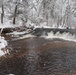 December 2022 Snow Scenes at Trout Falls at Fort McCoy's Pine View Recreation Area