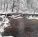 December 2022 Snow Scenes at Trout Falls at Fort McCoy's Pine View Recreation Area