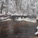 December 2022 Snow Scenes at Trout Falls at Fort McCoy's Pine View Recreation Area