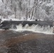 December 2022 Snow Scenes at Trout Falls at Fort McCoy's Pine View Recreation Area