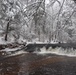 December 2022 Snow Scenes at Trout Falls at Fort McCoy's Pine View Recreation Area