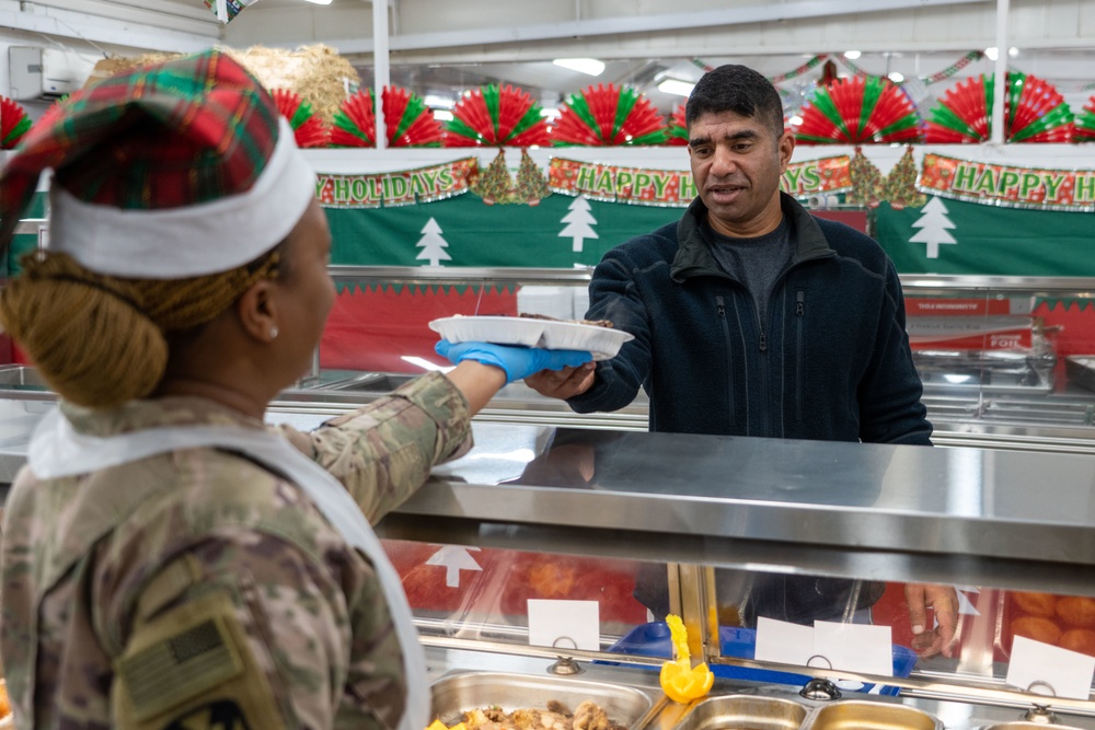 Christmas Meal Zone 6 Dining Facility Camp Arifjan in Kuwait