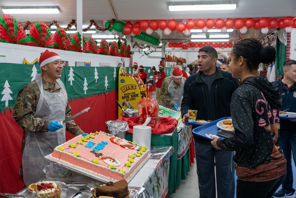 Christmas Meal Zone 6 Dining Facility Camp Arifjan in Kuwait