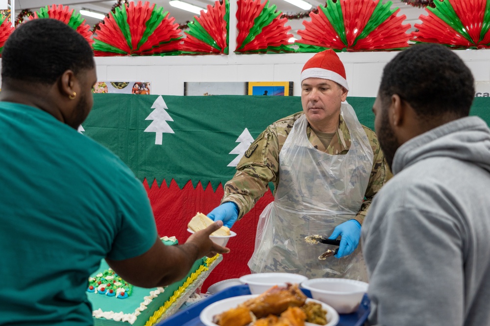 Christmas Meal Zone 6 Dining Facility Camp Arifjan in Kuwait