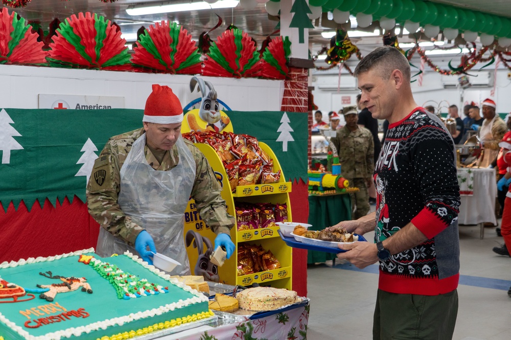 Christmas Meal Zone 6 Dining Facility Camp Arifjan in Kuwait