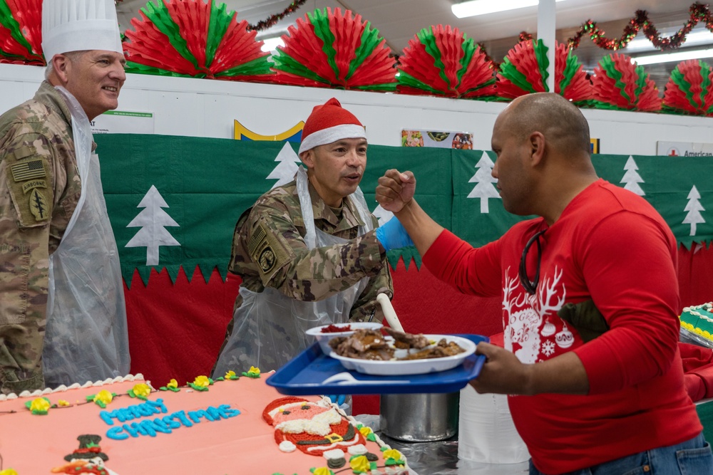 Christmas Meal Zone 6 Dining Facility Camp Arifjan in Kuwait