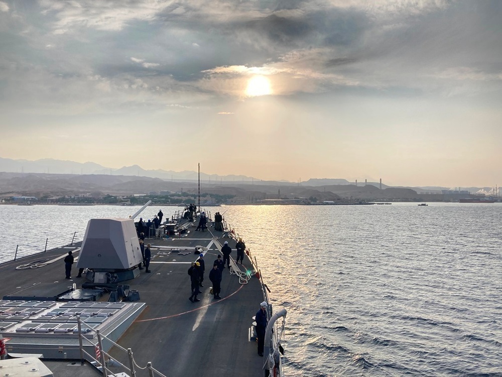 USS Truxtun visits Aqaba, Jordan