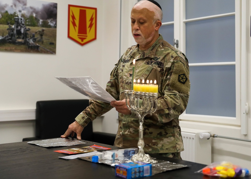 Camp Kosciuszko Hanukkah Lighting Ceremony