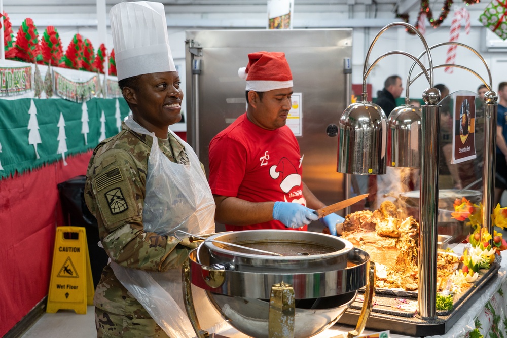 Christmas Meal Zone 6 Dining Facility Camp Arifjan in Kuwait