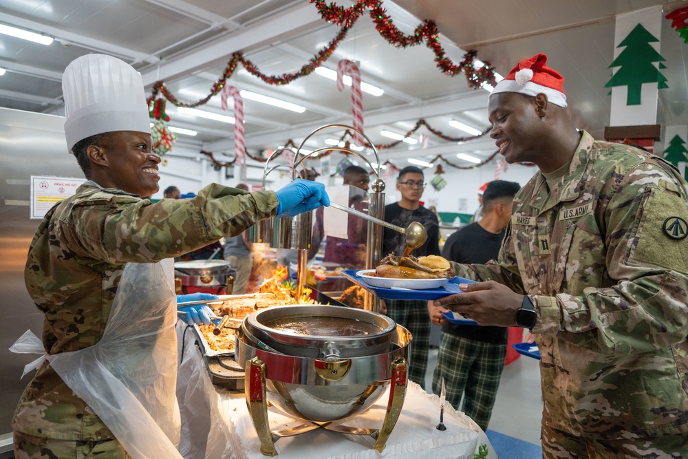 Christmas Meal Zone 6 Dining Facility Camp Arifjan in Kuwait