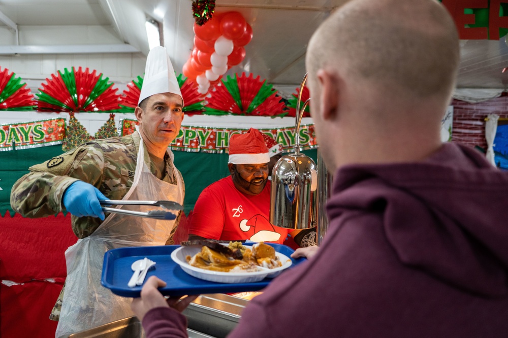 Christmas Meal Zone 6 Dining Facility Camp Arifjan in Kuwait