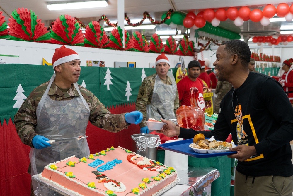 Christmas Meal Zone 6 Dining Facility Camp Arifjan in Kuwait