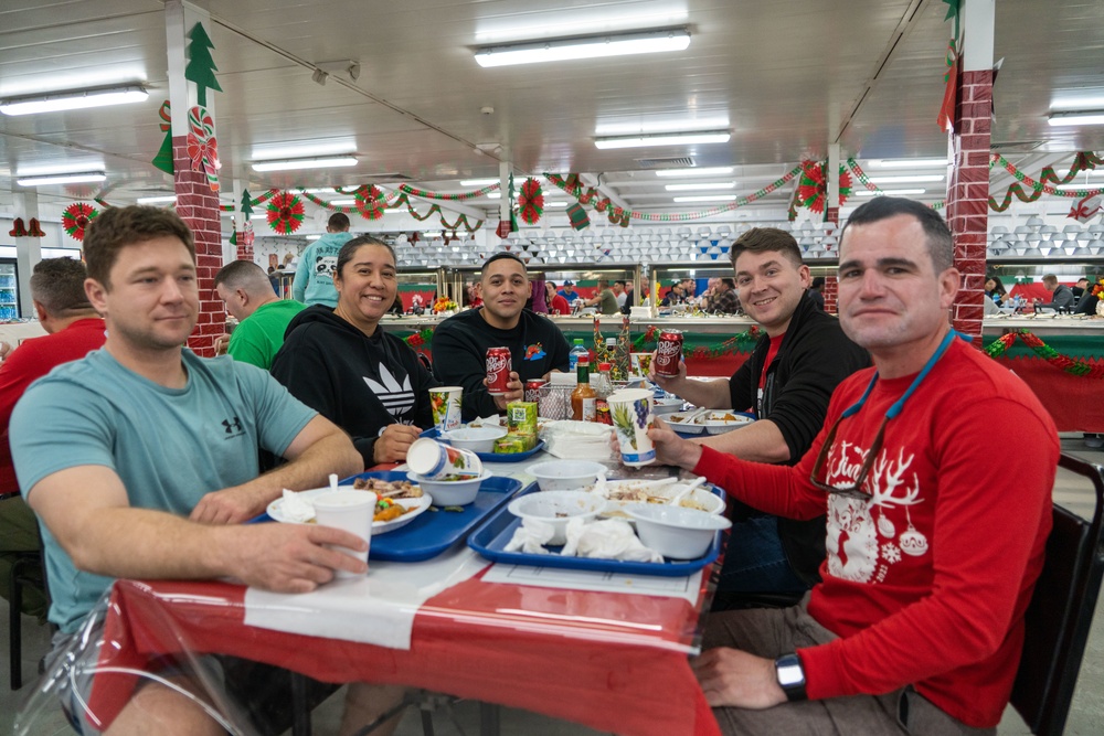 Christmas Meal Zone 6 Dining Facility Camp Arifjan in Kuwait