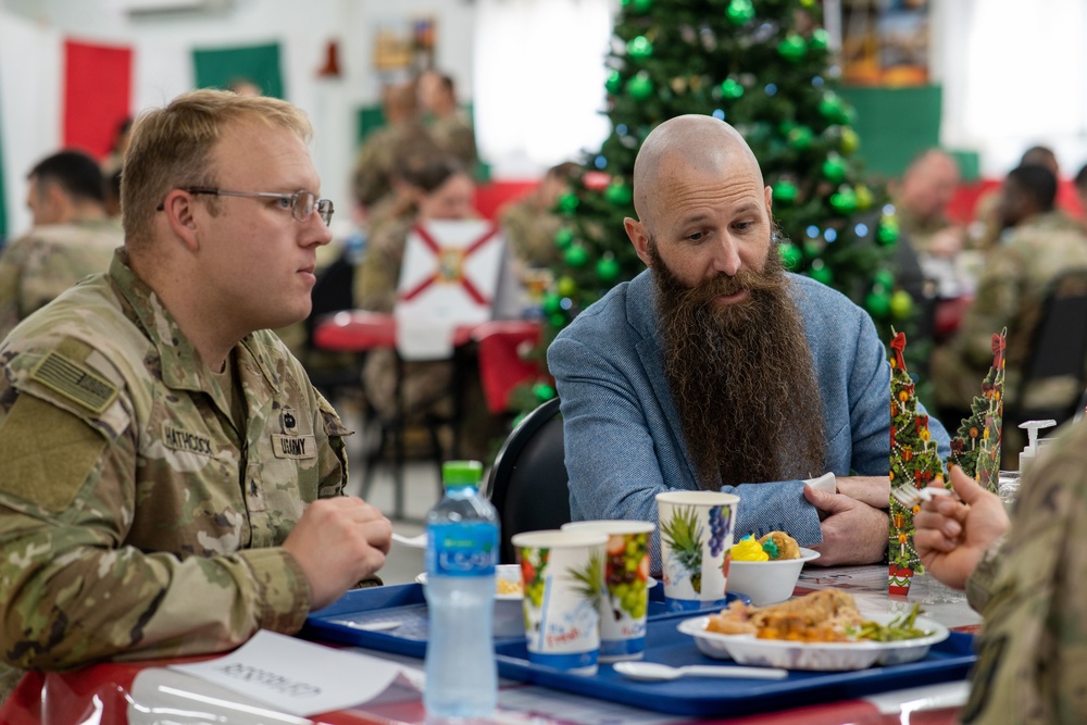 Christmas Meal Zone 6 Dining Facility Camp Arifjan in Kuwait