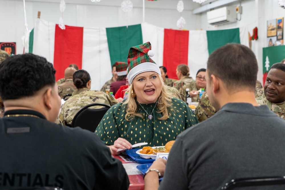 Christmas Meal Zone 6 Dining Facility Camp Arifjan in Kuwait