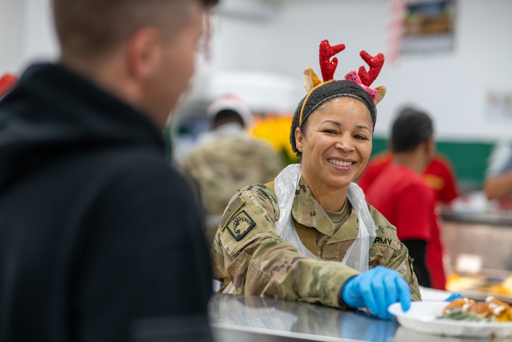 Christmas Meal Zone 6 Dining Facility Camp Arifjan in Kuwait