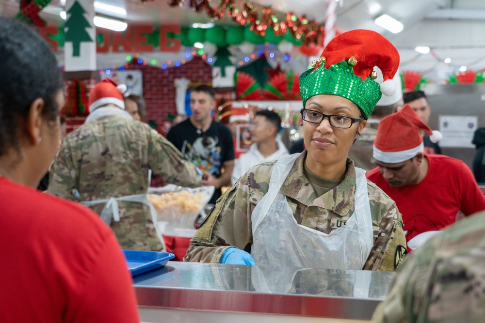 Christmas Meal Zone 6 Dining Facility Camp Arifjan in Kuwait