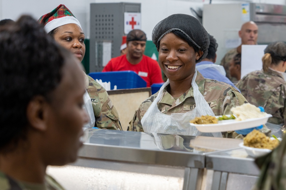 Christmas Meal Zone 6 Dining Facility Camp Arifjan in Kuwait